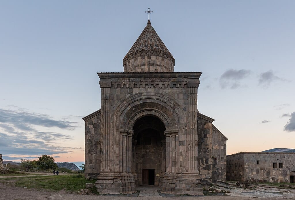 Front view of Tatev Monastery when we were on vacation to Armenia
